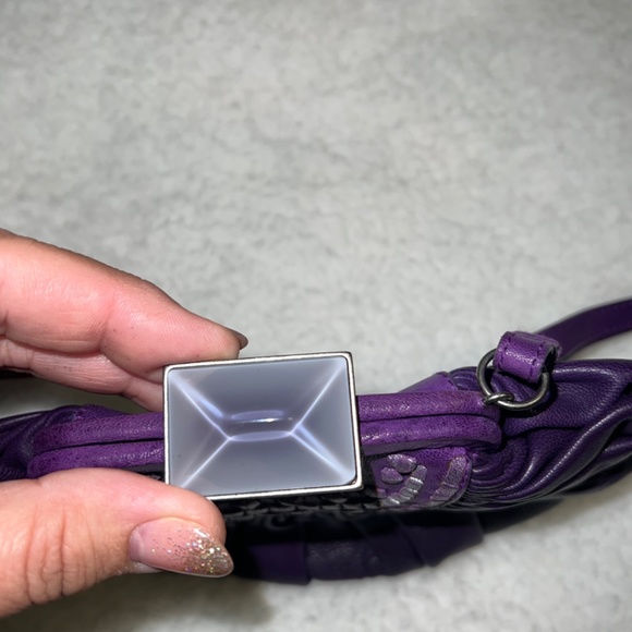 Dior Purple Pleated Plisse Wristlet *Authentic - Picture 6 of 7